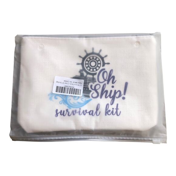 GJTIM Cruise Ship Multi-Functional Oh Ship Survival Kit Make Up Bag Zip Pouch - Picture 2 of 6